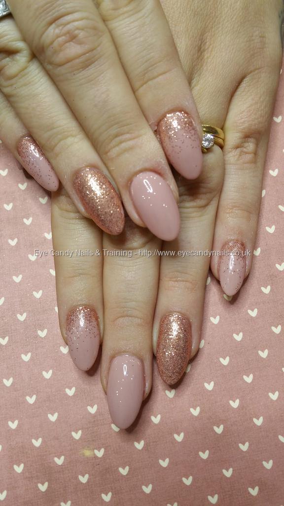 Dev Guy - Nude Gel Polish With Rose Gold Glitter. Nail Technician:Elaine  Moore on 15 November 2016 at 11:45