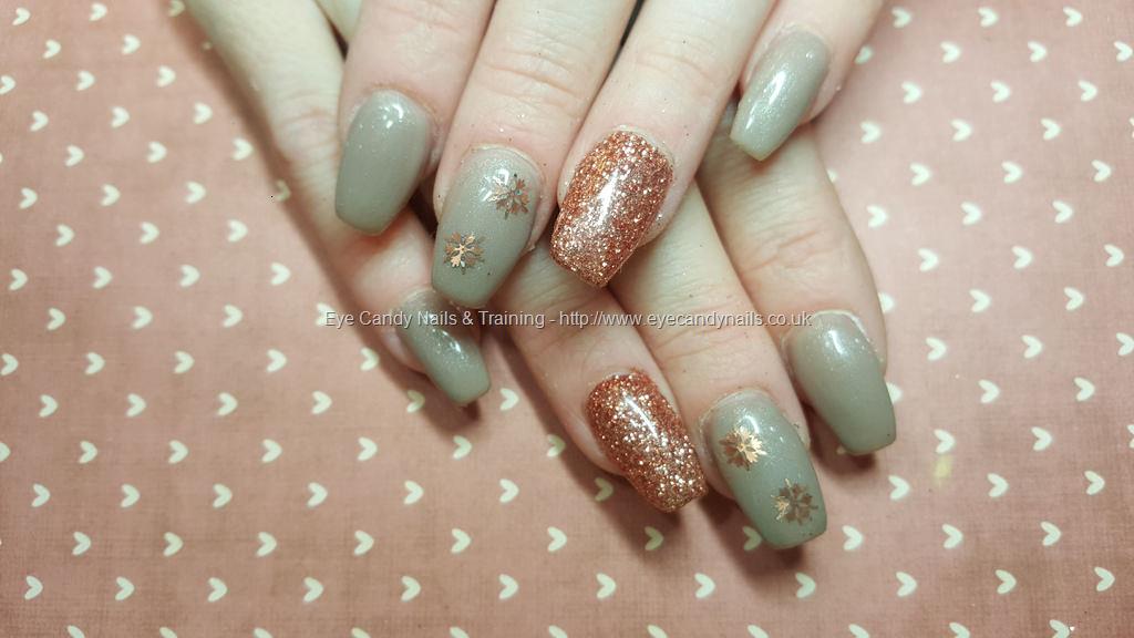 Dev Guy - Acrylic Nails With Rose Gold. Nail Technician:Nicola Senior on 18  December 2015 at 13:58