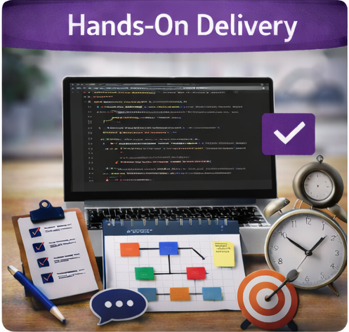 Clear communication, sensible scope, and a build process with video meeting reviews at key stages so you stay involved throughout development